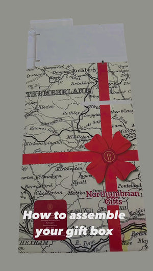 Bespoke Northumbrian Themed Single Bottle Transit/Gift Box